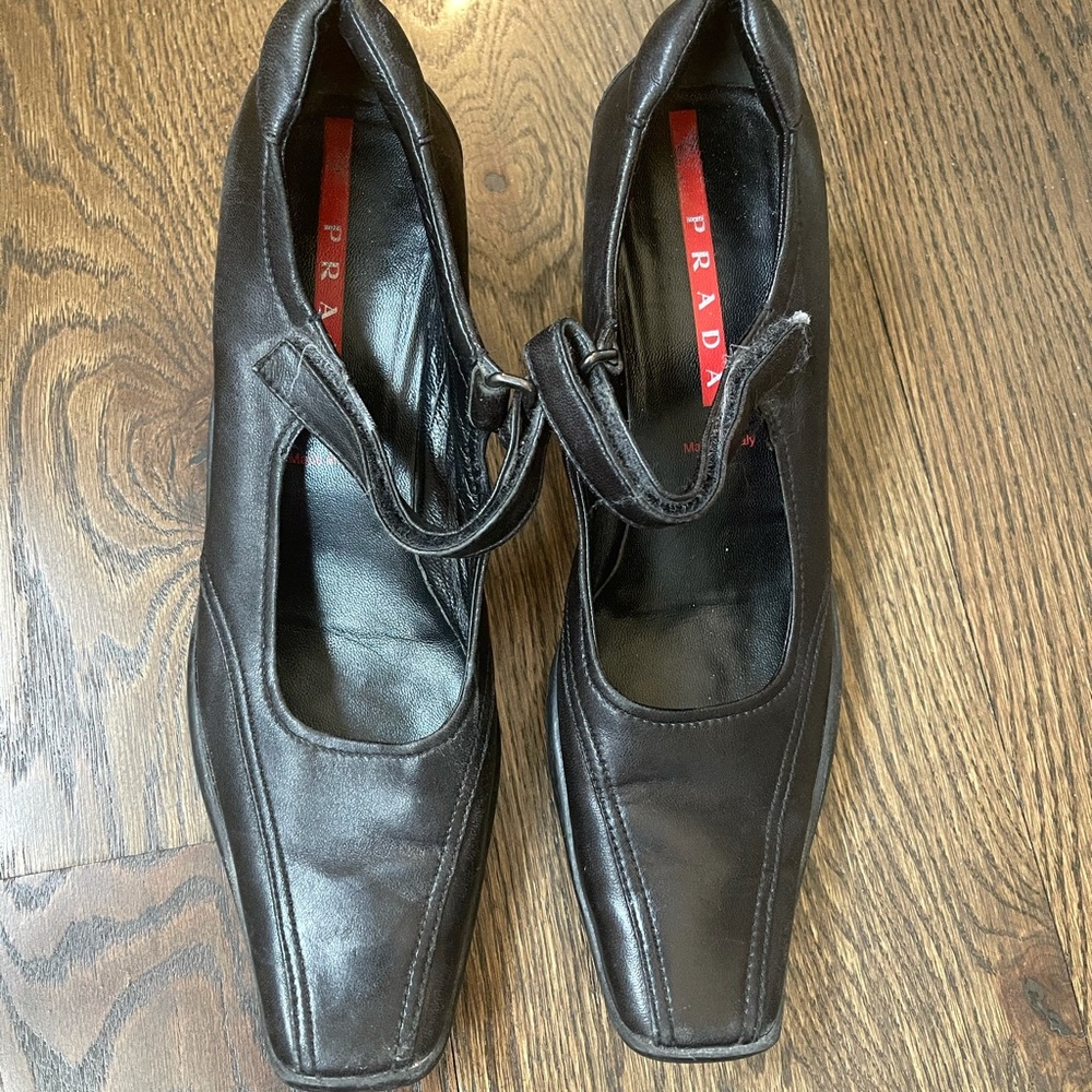 Prada black heels